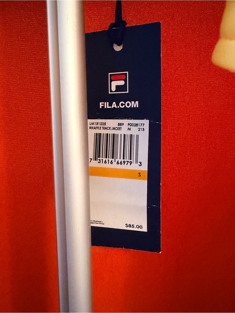 Fila Yellow & Red Colorblock Zip Jacket Small - Picture 5 of 16